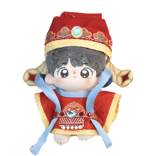 棉花娃娃衣服10cm20cm娃衣原创本反色小财神男女娃喜庆灯笼新年