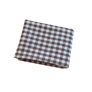 限时包邮 Korea出口超柔格子双层纯棉纱布料 2面用衬衫裙围巾面料