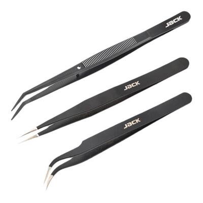杰克直头弯头穿线防静电维修镊子