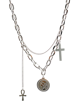 CRIVLA项链ins嘻哈2025年新款女潮轻奢小众设计高级感配饰锁骨链