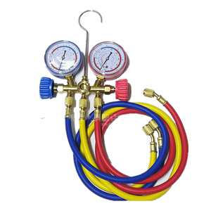 全新加液双表 空调压力表家用空调汽车空调加氟表加氟套装/冷媒表