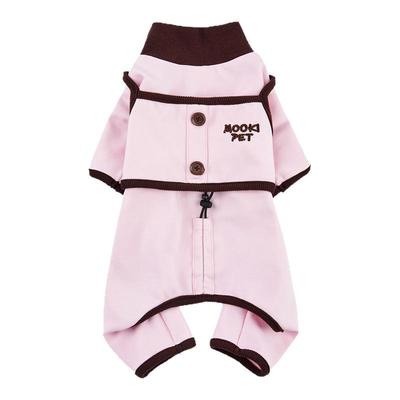 mookipet假两件加绒保暖四脚衣