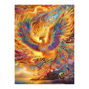 钻石画满钻凤凰涅槃手工点贴钻十字绣客厅卧室2025新款古风高颜值