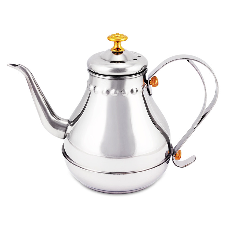 细口煮茶壶不锈钢金色定制