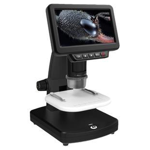 高清5寸彩屏1500倍数码显微镜带LED灯看动植物标本电路板珠宝文玩