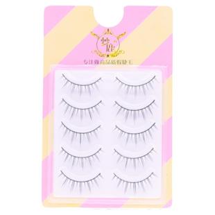 梦鹿R-7假眼睫毛女超自然A仙子毛硬梗可撑双眼皮小恶魔整条一片式