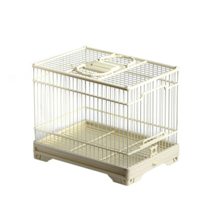 正品聚兴鸟笼塑钢ABS小鸟笼绣眼黄豆方形小型鸟笼玉鸟养笼塑料