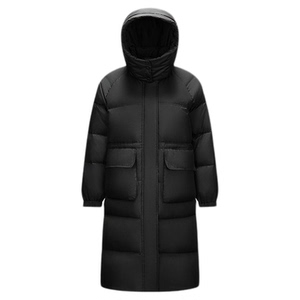 轻松|森马羽绒服女冬长款90绒子可拆卸连帽