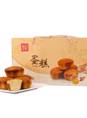 麦花蛋糕2斤/箱营养早餐老式糕点