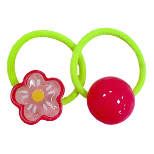 可爱卡通小兔子鸭子儿童发绳女宝宝扎马尾发圈公主不伤发皮筋发饰