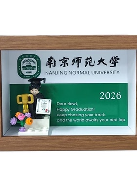 毕业季积木人仔相框定制礼物