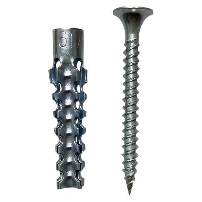 金属铁膨胀管代替塑料胶塞锯齿铁胀塞6mm8mm膨胀螺丝多功能自攻丝