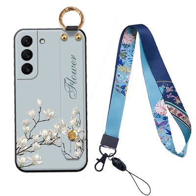 适用三星立体浮雕玉兰国风手机壳