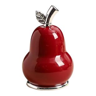 新年苹果牙签筒家用牙线棉签防尘收纳盒高颜值桌面摆件喜庆装饰