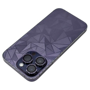 适用于iPhone17ProMax透明纹路防指纹贴纸苹果16Pro防划痕iPhone15Pro全透明背贴膜14ProMax/13后背磨砂贴膜