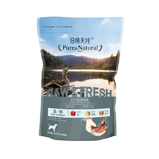伯纳天纯生鲜系列全价冻干犬粮鸭肉梨成犬幼犬