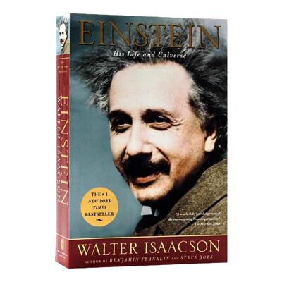 爱因斯坦传 他的生活和宇宙 英文原版人物传记 Einstein His Life and Universe 爱因斯坦相对论Walter Isaacson英语课外兴趣阅读