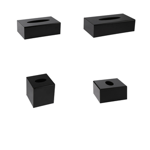 亚克力加厚纸巾盒酒店宾馆ktv抽纸盒塑料餐巾纸盒纸抽盒定制logo