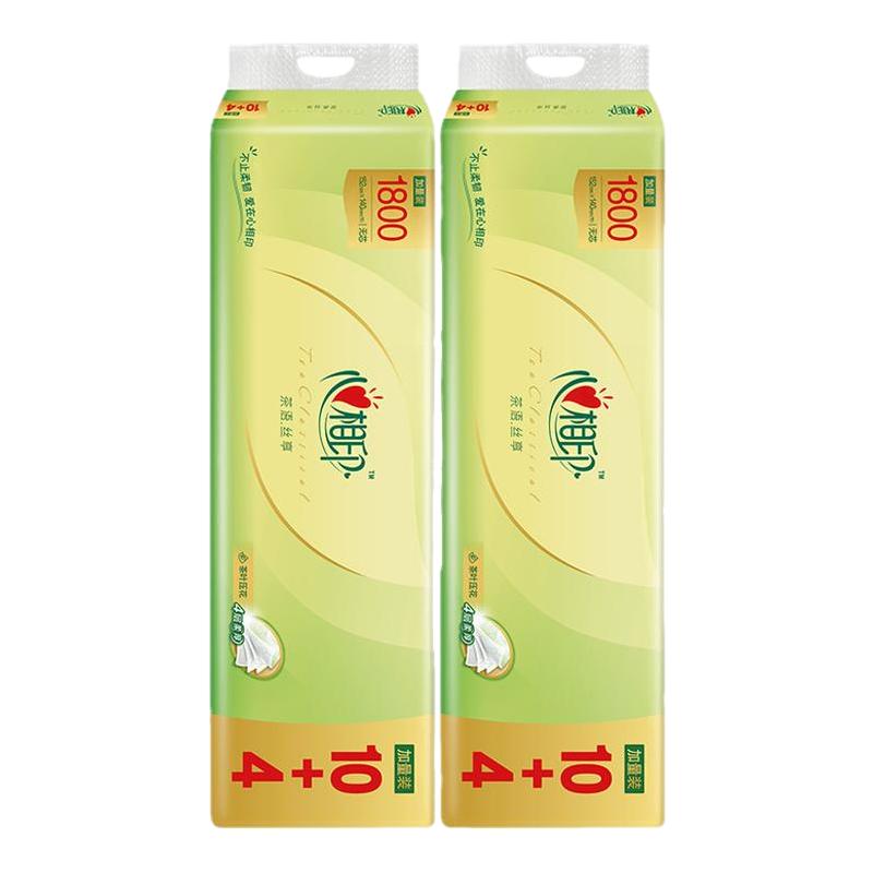 心相印14卷4层加厚1800克卷纸巾
