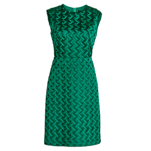 罗衣小众设计感黑色连衣裙女2025夏季新款高级编织收腰中裙10305