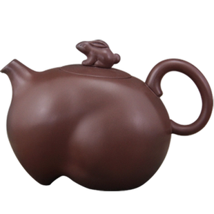 天福陆羽12生肖兔年半手工紫砂单壶大小茶壶家用功夫2023新款茶具