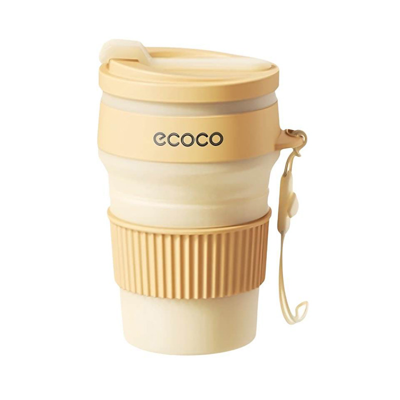 ecoco食品级硅胶折叠水杯露营