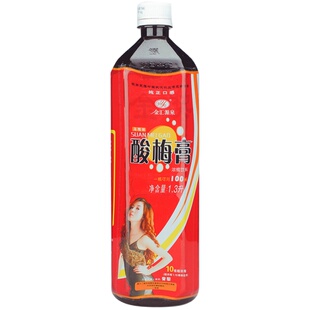 金汇源泉1.3L乌梅酸梅膏浓缩酸梅汤商用餐饮自制乌梅果汁冲调饮料