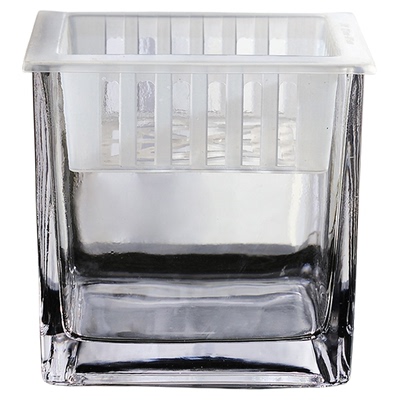 简约正方形水培玻璃器皿方缸花盆