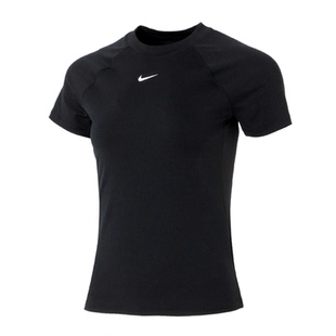NIKE耐克女短袖2026夏季新款训练修身短款速干T恤 FV7843-010-100