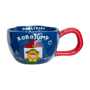 肉肉酱联名陶瓷马克杯水杯2025新款高颜值情侣咖啡杯喝水专用杯子