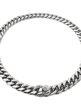 yu原创欧美嘻哈光面龙头扣古巴链