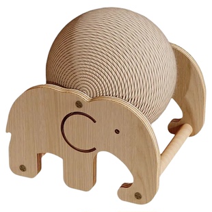 猫玩具猫抓球转转球猫咪猫抓板立式剑麻球猫爬架一体宠物耐磨用品