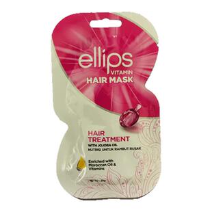 新版本印尼ellips免蒸焗精华发膜护发素修复染烫损伤改善毛躁干枯