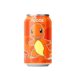 QDOL宝可梦联名（小火龙）荔枝味气泡水饮料0蔗糖0脂肪330ML*6罐