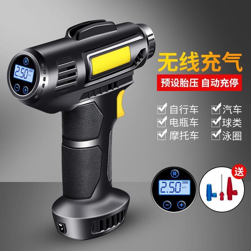 无线车载充气泵汽车用打便携式电动车USB气泵小轿车充气泵轮胎