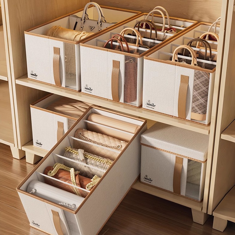 包包收纳神器衣柜手提包分格整理袋家用省空间防尘保护放包收纳盒