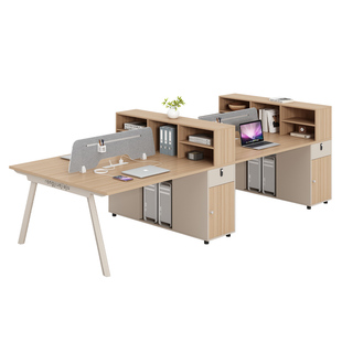 办公室职员办公桌椅组合简约现代二四六人员工位隔断卡座办公桌子