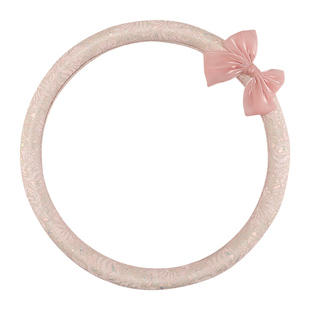 方向盘套女款四季通用防滑网红可爱蕾丝蝴蝶结夏季透气汽车把套