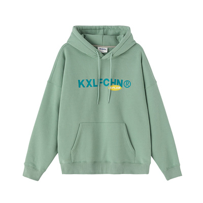 KXLFCHN硅胶印花连帽卫衣