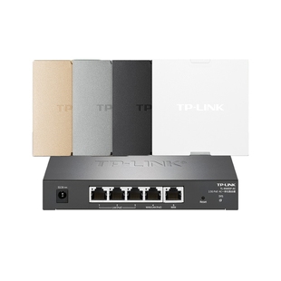 TPLINK超千兆WiFi7无线ap面板别墅wifi6网络组网86型入墙壁ac加ap2.5G光口POE供电路由器全屋覆盖BE3600套装