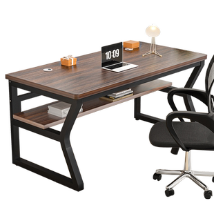 电脑桌台式学生书桌家用卧室学习桌长方形办公桌简易双人电竞桌子