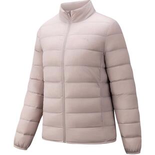 安踏排骨羽绒服丨轻薄立领羽绒风衣女装2026冬季新款鸭绒保暖棉服