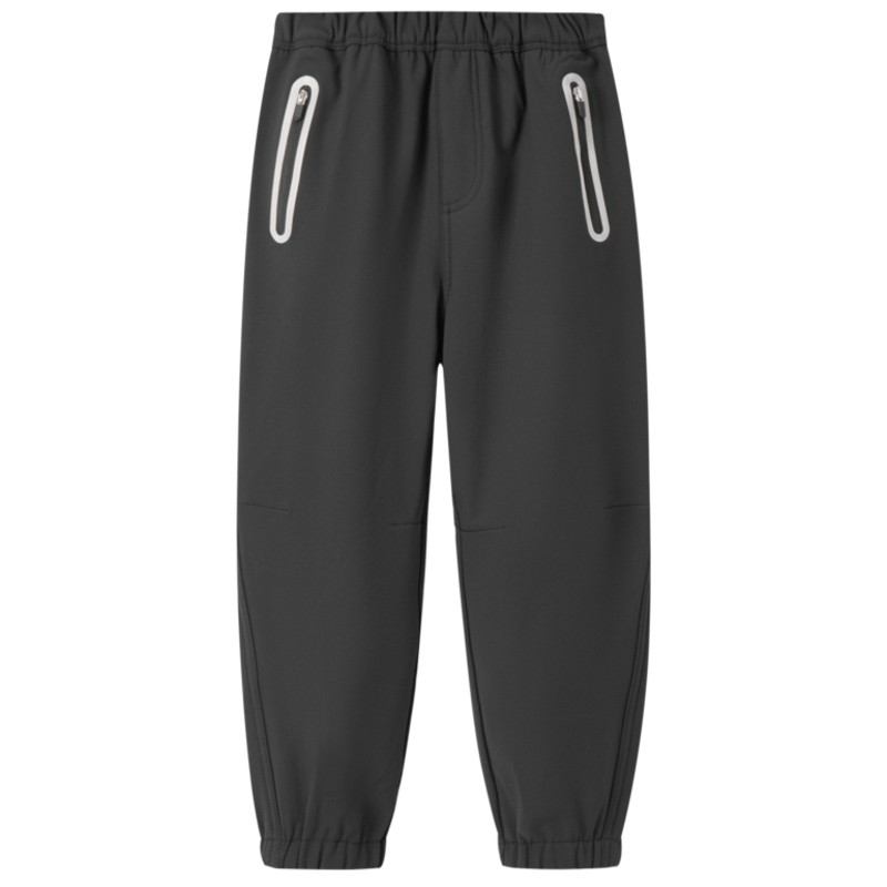 安奈儿童装男童女童裤子2024新款冬休闲加绒保暖运动长裤反光口袋