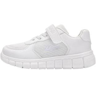 回力童鞋男童小白鞋2026春季新款学生白色网面运动鞋男孩透气鞋子