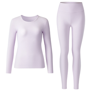 雅鹿秋衣裤秋裤女款青少年初高中生女士绒德保暖内衣套装冬季贴身