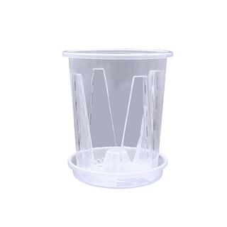 透明青山控根盆蝴蝶兰花盆专用兰花水苔塑料透气镂空家用托盘多肉