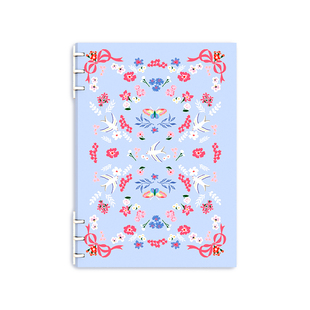 pecpecwell2025六爪活页本庄园系列活页笔记本B5可拆卸内页轻便防水商务记事本顺滑封面手账本