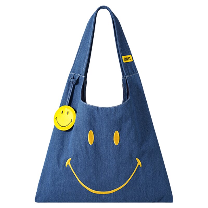 九木杂物社Smiley联名托特包大容量笑脸包出行单肩包生日礼物女生