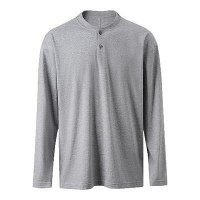 亨利领超精纺丝光精梳棉新贵长袖