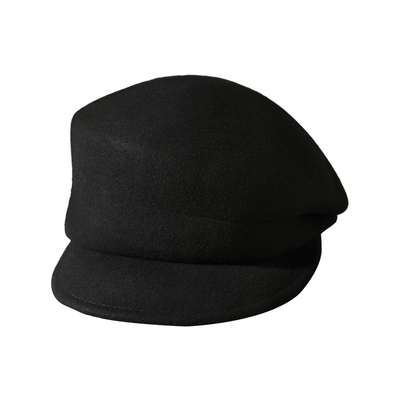 MISMEMO羊毛呢鸭舌帽女秋冬复古百搭骑士帽日系马术帽fever报童帽